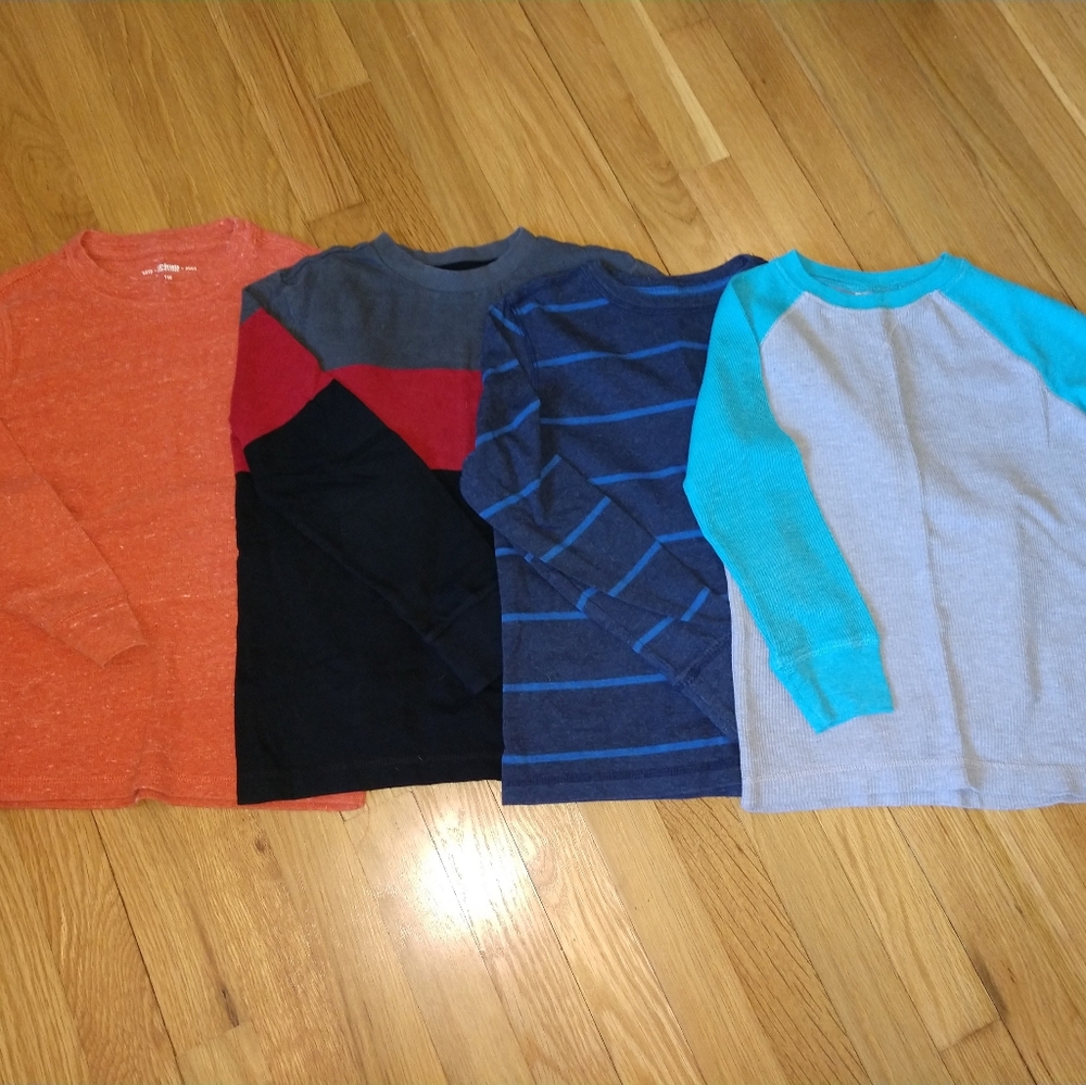 Bundle of 4  boys long sleeve shirts